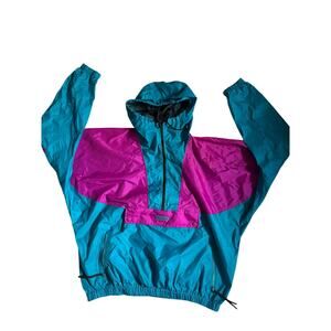Men's Vintage Large Columbia 90's Pullover Rain Jacket Windbreaker